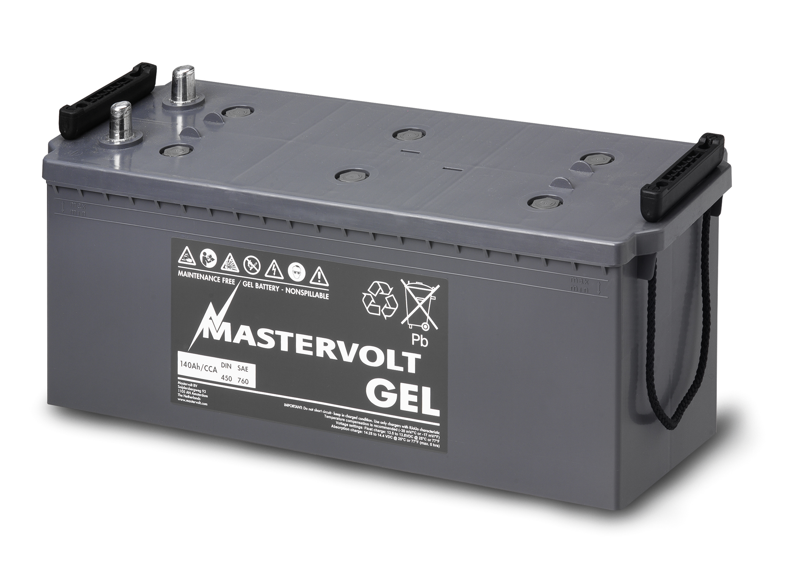 Gelová polo-trakční baterie Mastervolt MVG 12/140 (gel) 