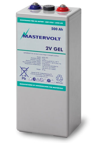 Gelová trakční baterie Mastervolt MVSV 2/500 (gel) 