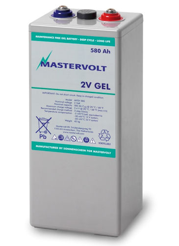 Gelová trakční baterie Mastervolt MVSV 2/580 (gel) 