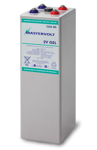 Gelová trakční baterie Mastervolt MVSV 2/1250 (gel)