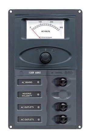 BEP 2 Way AC Control Panel with Analogue Meter 900-ACM2-AM